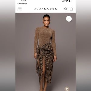 Black and gold dress